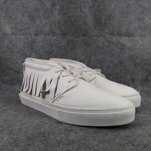 Clear Weather Shoes Mens 11 Sneaker Chukka Boot One O One White Leather Casual